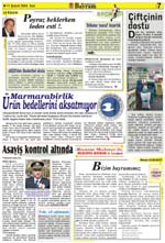 SPOR:  Poyraz beklerken lodos esti... ** Marmarabirlik ürün bedellerini aksatmiyor *** Asayis kontrol altýnda.. Doðru ticaret ** Mümin KAbadayý 